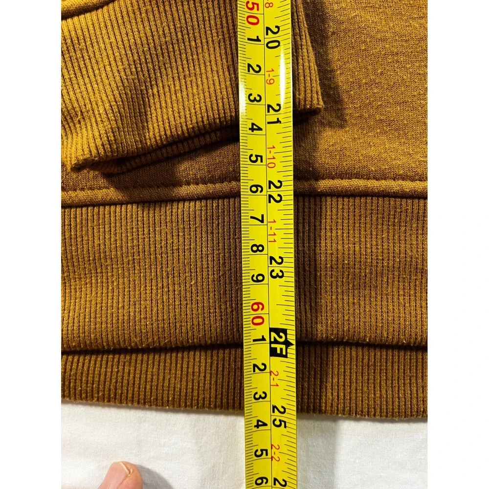 RGSTR Fearless Skull Graphic Sweatshirt Mens Small Mustard Brown Streetwear‎